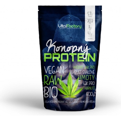 Via Naturae KONOPNÝ PROTEIN BIO RAW 500 g