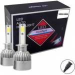  Комплект от 2броя led ЛЕД диодни крушки за фар халоген hb4 ХБ4 12v 36w