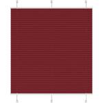 vidaXL Плисирана щора Бордо червено 120x100 cm Ширина на плата 119, 4cm (4015232)