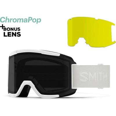 Smith Squad white vapor | cp sun černé+yellow 25/26
