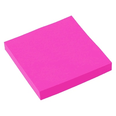 Самозалепващи листчета 75/75 мм неон, magenta