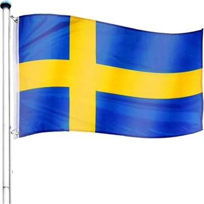 FLAGMASTER® Vlajkový stožár vč. vlajky Švédsko, 650 cm