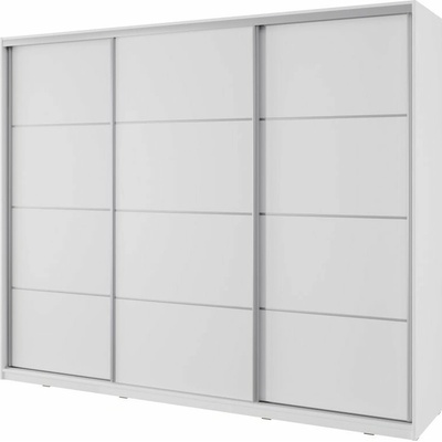Nejlevnější nábytek Barnaba s posuvnými dveřmi 250 cm bílá