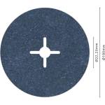 Bosch - Шлифовъчен диск за метал P120, диаметър 180 мм 2608606745 (2608606745)