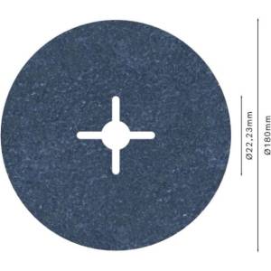 Bosch - Шлифовъчен диск за метал P120, диаметър 180 мм 2608606745 (2608606745)