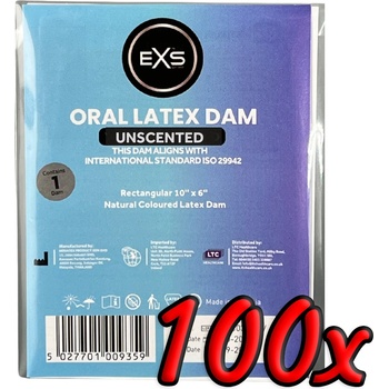 EXS Condoms Oral Dam Natural 100 pack
