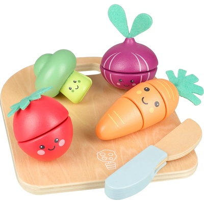 Orange Tree Toys Дървен игрален комплект Orange Tree Toys - Зеленчуци за рязане, 10 части (OTT12900)