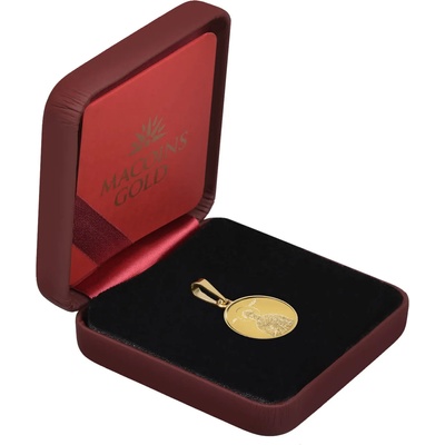 Macoins gold Златен медальон Свети Николай Чудотворец