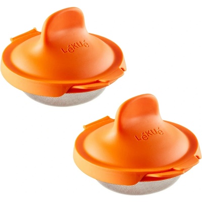 Lékué Lékué Tvorítka na stratené vajcia, súprava 2 ks, oranžová, silikón