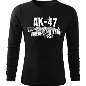 DRAGOWA FIT-T Тениска с дълъг ръкав Seneca AK-47, черна, 160 г/м2 (11641)
