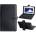 Tablet Bag 7" Leather w Keyboard, Black, G0214B