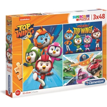 Clementoni Комплект Трио Clementoni Top Wings Пъзел За момчета 4+ години 3x48 бр