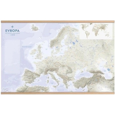 Evropa - Cestovatelská mapa s lištami 1:6 800 000 - Kartografie Praha