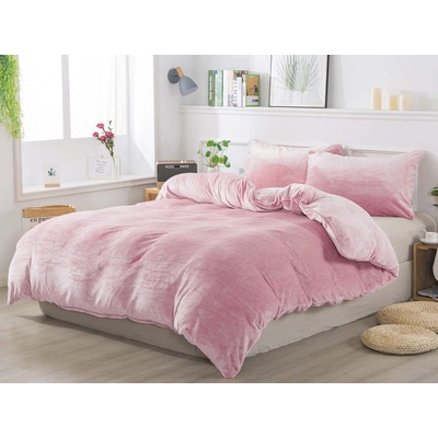 Xpose® mikroplyšové povlečení Jorga Exclusive růžové 100 x 135 cm 40 x 60 cm – Zboží Dáma