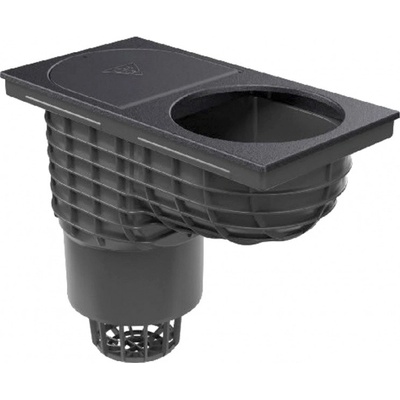 Chuděj Kanalizační vpusť spodní DN 160 KV 160 925 černá – Zbozi.Blesk.cz