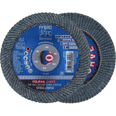 Pferd Vejárovitý brúsny kotúč 150 x 22.23 mm 67689082 10 ks