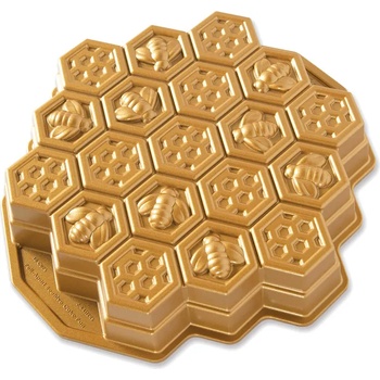 Nordic Ware Форма за кекс HONEYCOMB, златиста, Nordic Ware (NW85477)