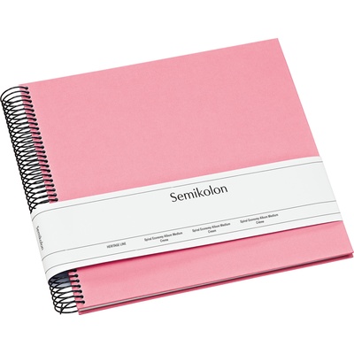 Semikolon Фотоалбум Uni Economy с бели карти среден размер розов (364027)