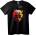 NOONEBRAND Тениска Горящ Пирон Череп - 2XL, Black