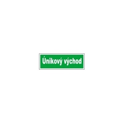Tabulka - Únikový východ 40 x 14 cm