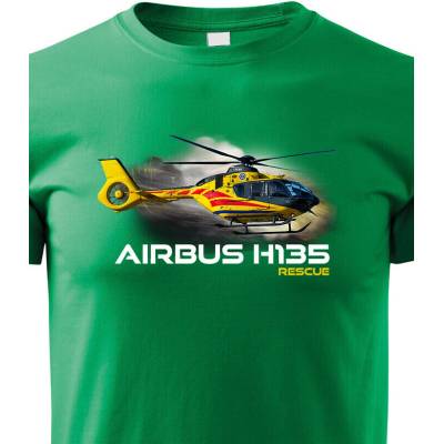 Dětské tričko Airbus Helicopters H135 Rescue ZelenáCanvas Dětské tričko Bezvatriko.cz 3250