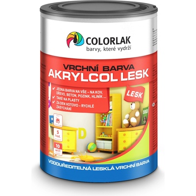 Colorlak Akrylcol lesk V 2046 0,35 l bílá – Zboží Dáma