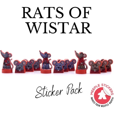 Meeple Stickers samolepky pro krysy z wistaru