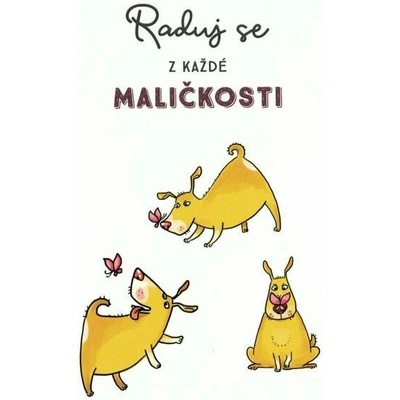 Pohlednice Raduj se - pejsek