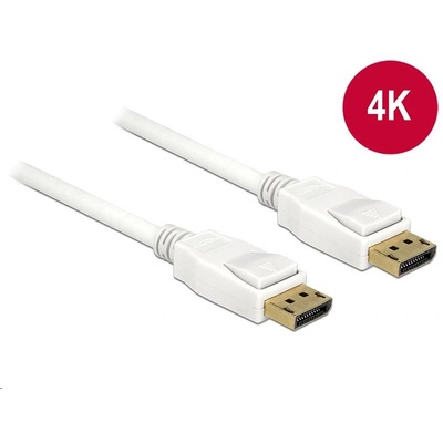 Delock 84879 Displayport 1.2 apa -> Displayport apa kábel 5m fehér (84879) (84879)