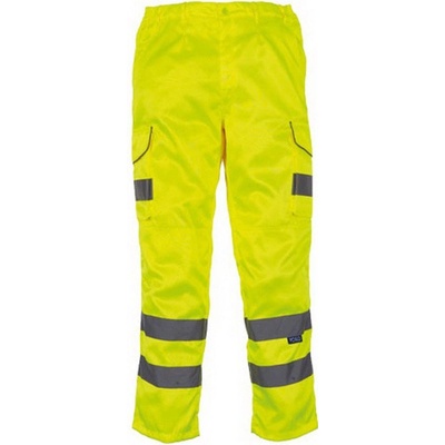 Yoko Hi Vis nohavice s vreckami na chrániče HV018T Hi Vis Yellow