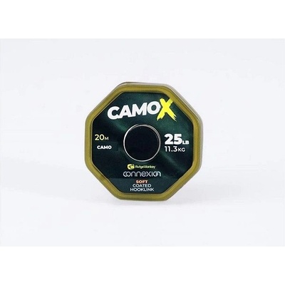 Ridgemonkey Šnúra stužená Connexion CamoX Soft Coated 20m 25lb