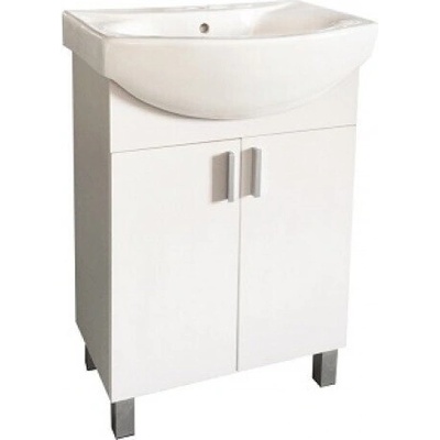 InterCeramic Мебел за баня pvc icp 5544 - 2 врати с порцеланов умивалник 4255 (icp 5544)