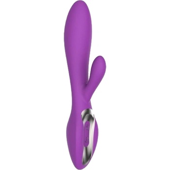 XMS мф Вибратор Медицински силикон "elys concave rabbit purple" 19 см