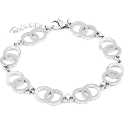Biju Náramek s propojenými kruhy z chirurgické oceli 1853 2001853