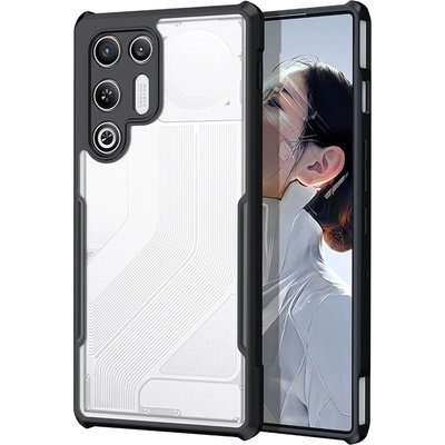 ZTE XUNDD Прозрачен Калъф за ZTE nubia RedMagic 11 Air 5G - TPU+Акрил, Airbag, 0.8mm защита, Черен