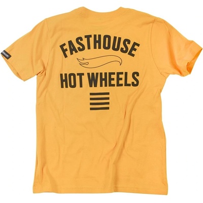 Fasthouse Youth Major Hot Wheels Tee Vintage Gold