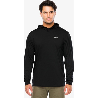 Mons Royale Pivot Merino Long Sleeve Hood black