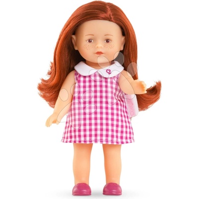 Corolline Ruby Corolle dlhé ryšavé vlasy s hnedými očami a ružové šaty 20 cm