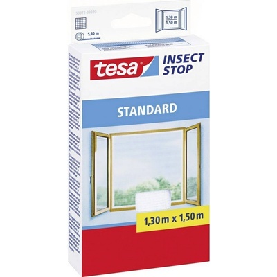 Síť proti hmyzu do okna Tesa Standard, 55672-20, 1,3 x 1,5 m, bílá