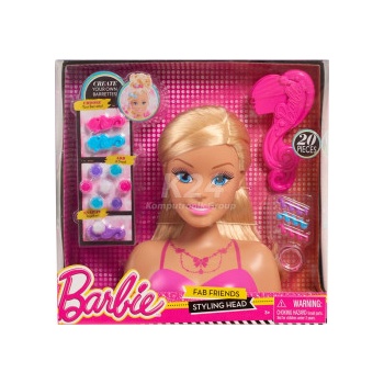 Barbie česací hlava 21 cm