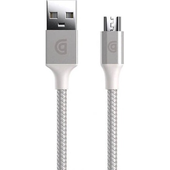 Griffin Кабел Griffin Premium, от USB micro-b(м) към USB-A(м), 1.5m, 12W, сив (GC43078)