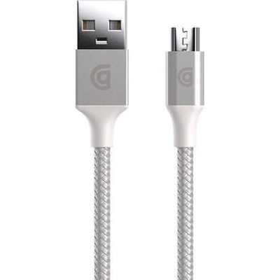Griffin Кабел Griffin Premium, от USB micro-b(м) към USB-A(м), 1.5m, 12W, сив (GC43078)