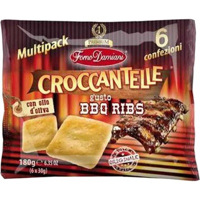 Forno Damiani slané chrumkavé krekry s príchťou grilovaných rebier v BBQ štýle 180 g