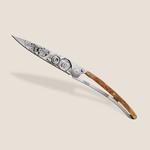 DEEJO 1cb035 tattoo / Ултралек нож с дръжка от екзотичен хвойнов корен (1cb035)