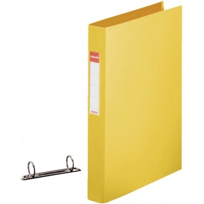 Esselte Папка Essel, за документи с формат до A4, с два ринга, широчина 3см. , жълта (OK1101)