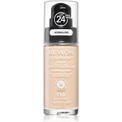 Revlon Cosmetics ColorStay SPF 20 дълготраен фон дьо тен за нормална към суха кожа цвят 110 Ivory 30ml