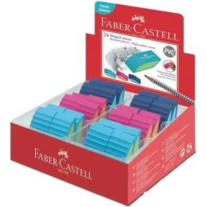 Faber-Castell Ластик FABER-CASTELL Bicolor pvc free модерни цветове 183049 (183049)