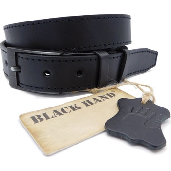 Black Hand kožený pásek 034-98 černý