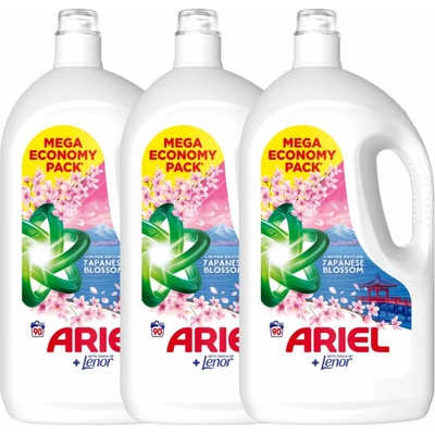 Ariel Japanese Blossom tekutý prací prostriedok 3 x 90 PD