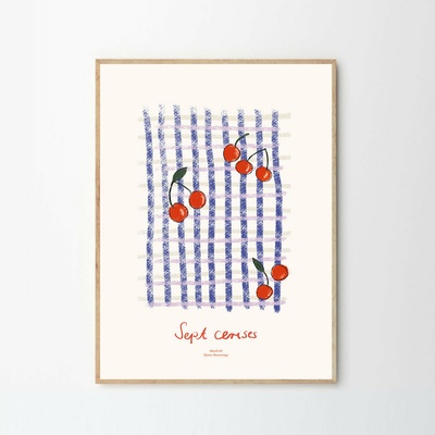 Moikka Plagát Sept Cerises by Nynne Rosenvinge 50x70